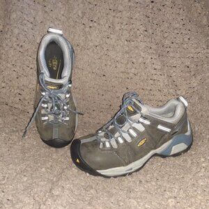 KEEN Sneaker Boots Z195-14-Steel Toe Composite-Gray-Sz 8M Women-Excellent